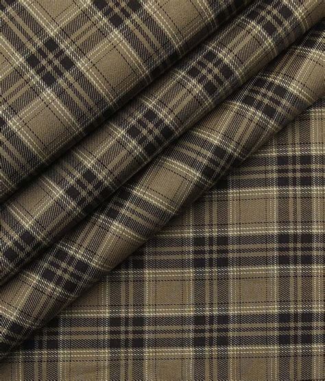 Classic Brown LV Check Knitting Twill Fabric for Crafts Custom.